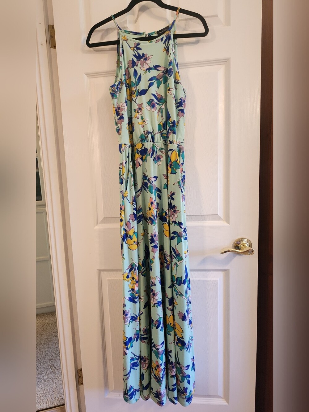 The Limited Mint Floral Spaghetti Strap Maxi XS Dress